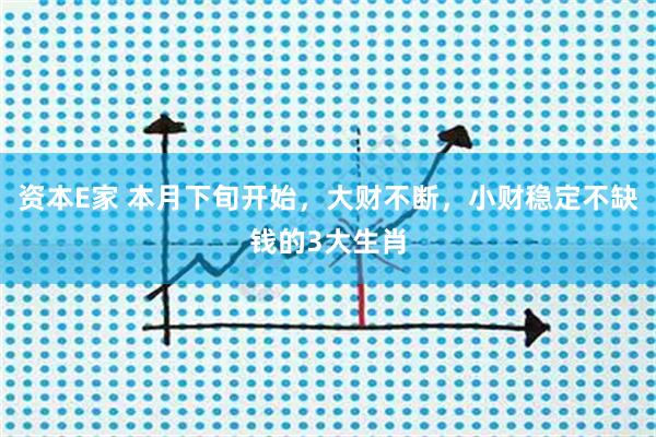 资本E家 本月下旬开始，大财不断，小财稳定不缺钱的3大生肖